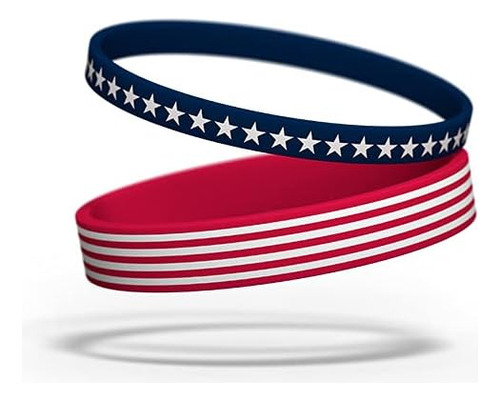 Pulsera De Estados Unidos  100  Silicona  Apoya A Estados Un