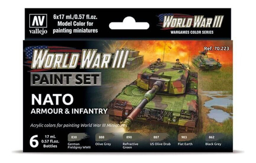 Vallejo Wargames Wwii Nato Armour & Infantry 70.223