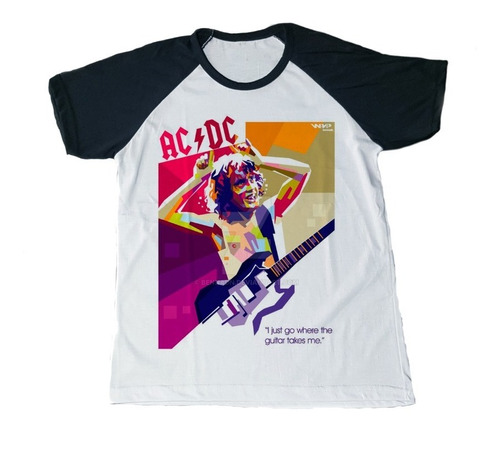 Remera Ac/dc Angus Young Poster  Spun Adulto/niño Unisex