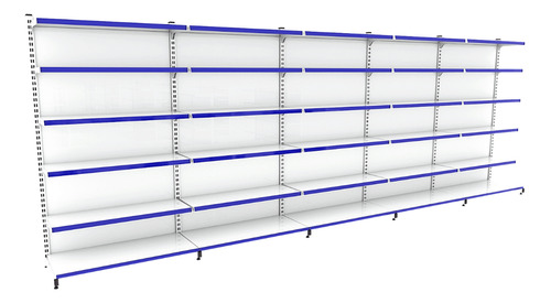 Gôndola Prateleira De Parede 1 Inicial + 4 Continuação 2m