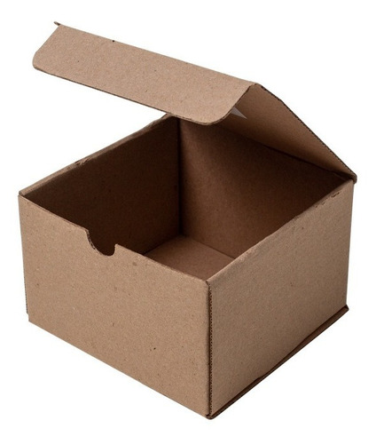 Imagen 1 de 4 de 50 Cajas De Cartón Microcorrugado Kraft 12x12x8 Cms 19002