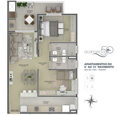 Imagem 17 de 22 de Apartamento À Venda No Bairro Centro - São Leopoldo/rs - O-13875-23737