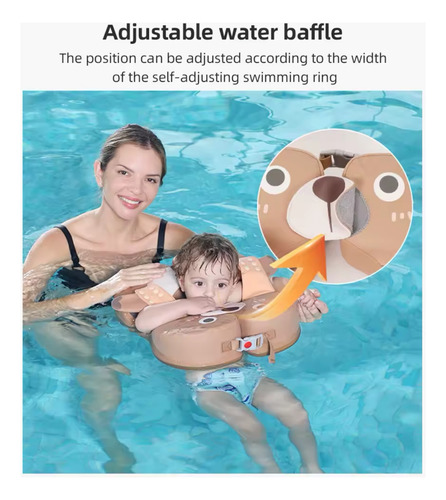 Flotador De Espuma No Inflable Para Bebé Marrón