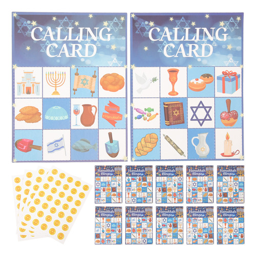 Juego De Tarjetas De Bingo De Hanukkah, Juguetes De Fiesta P