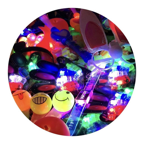 Pack Cotillon Luminoso Combo Led Fluo 50 Art 20/25 Personas