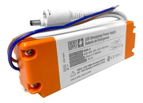 Luz de emergencia Energy Supply emer-18 50 W 220V blanca