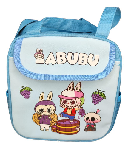 Lunchera Termica Capibara/ Labubu/ Kuromi Celeste Labubu