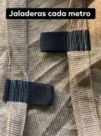 Malla Sombra 5.5x4 Mts Beige 90% Lista Para Colocar