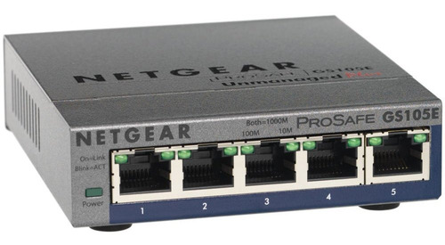 Netgear Prosafe Plus Conmutador Ethernet Gigabit 5 Puerto