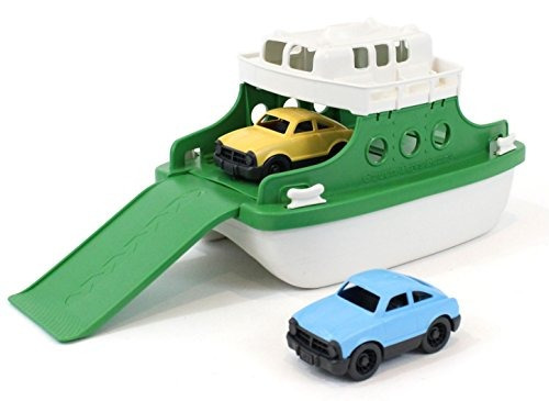 Green Toys Ferry Boat Bañera De Juguete, Verde / Blanco, 10