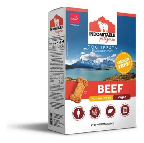 Galleta Perro Indomitable Grain Free (human Grade) Beef Mp