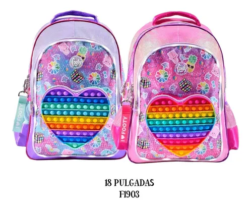 Mochilas footy para niñas sale