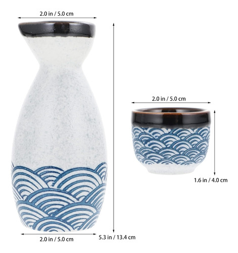Juego De Sake Japonés De Cerámica, Taza De Sake De Cerámica