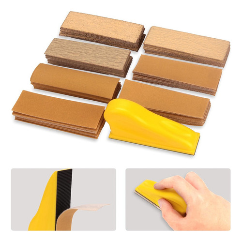 Kit De Papel Lijador Microdetallado De 70 Piezas, 3.5 X 1 Pu