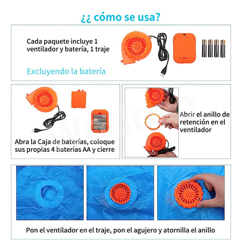 Disfraz Inflable De Tiburón Adulto De Personaje De Halloween