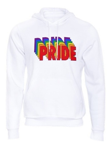 Sudadera Pride Letras Jumbo Lgbt. Colores. Arcoiris