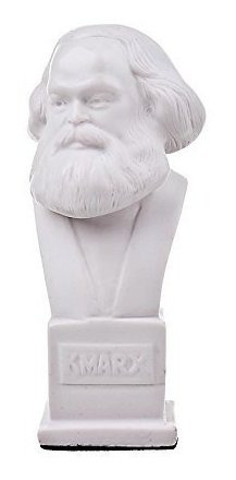 Busto Mármol Karl Marx 4.8'' Blanco (12 Cm)