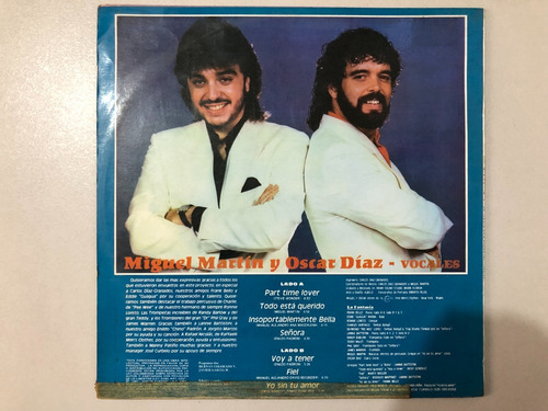 Lp Miguel Y Oscar Con La Fantasia - Un Regalo De Salsa (Usado)