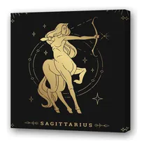 Comprar Cuadro 20x20cm Astrologia Oro Signos Zodiaco Sagitario