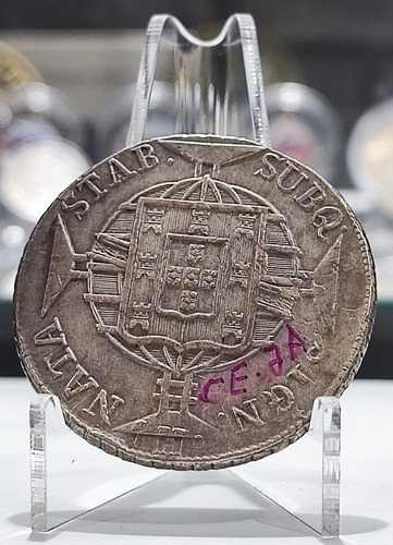 Moeda Prata .896 Patacão 960 Reis 1821 R Variante Ce 2a 27g