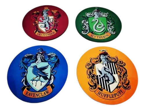 Portavasos Para Taza De Café Casas Hogwartz (4 Pz)
