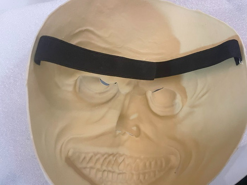 Máscara Do Mal Diabo Branco Rosto Inteiro Halloween Carnaval