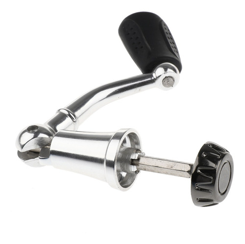 2pcs Manija De Carrete Plegamiento Brazo Oscilante Plata De