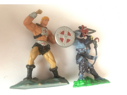 Skeletor Y He-man Figuras 7cms Masters Of The Universe 2001 (Usado)
