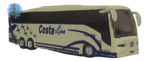 Autobús Volvo 9700 Costa Line Azul Esc. 1:87