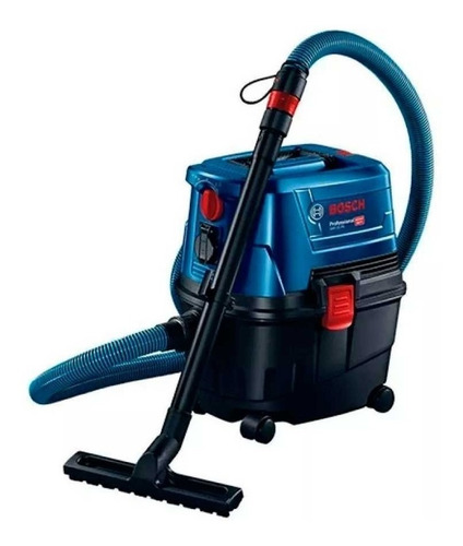 Aspiradora industrial De tacho Bosch Professional GAS 15 PS 15L  azul y negra y roja 220V