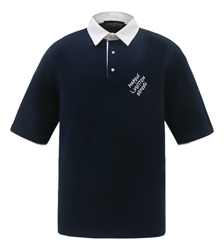Blusa Polo Con Capucha De Botón Lv Playeras H