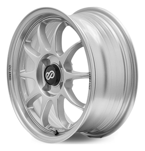 Jogo De Rodas Aro 15 4x100 Modelo Enkei J10 Jdm 478 Racing Cor Prata 4x100