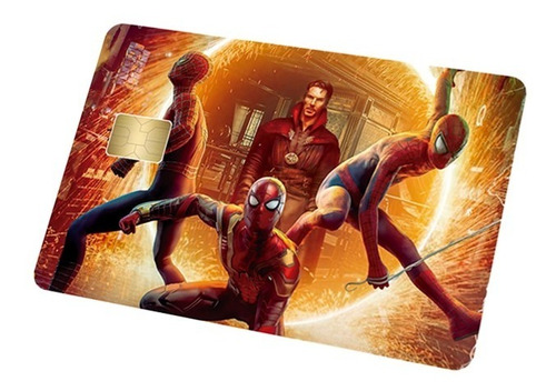 Sticker Cover Tarjeta De Banco Spider Man 3