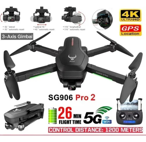 Drone Sg906 Pro 2 Gps Camara 4k 1.2 Km 3 Ejes + Maletin