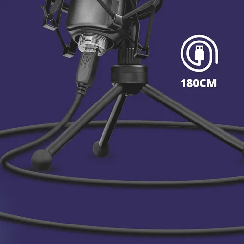 Microfono Trust Lance Gxt 242 Streaming Gaming Usb Tripode