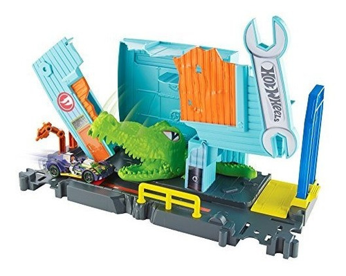 Hot Wheels Gator Garage Attack Vehiculo Playset