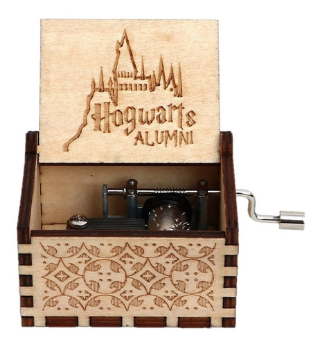 Caja Musical Madera Harry Potter Hogwarts 