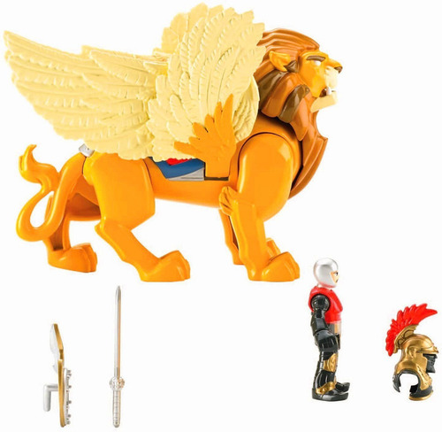 Imaginext Leonidas Y Leon Alado Set Fisher Price Eeuu Mattel