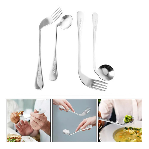 - Colher De Cotovelo, Garfo, Deficiente, Alimentação Para