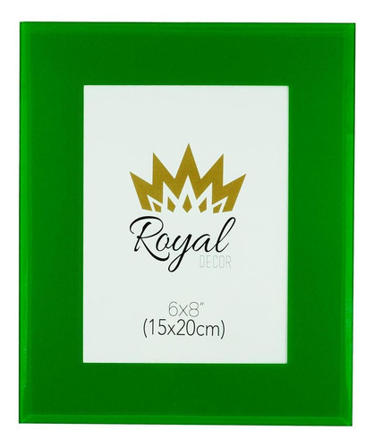 Porta-retrato Royal Vidro Verde 15x20 Cm
