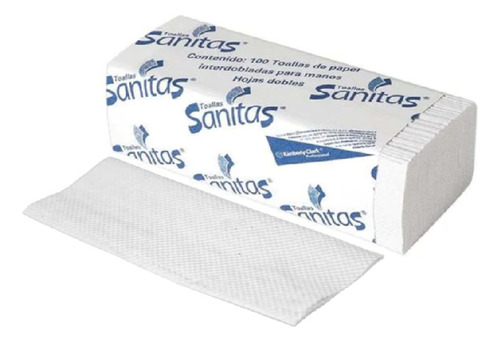 Toallas Interdobladas Kimberly-clark Sanitas 20 Paq. C/100pz