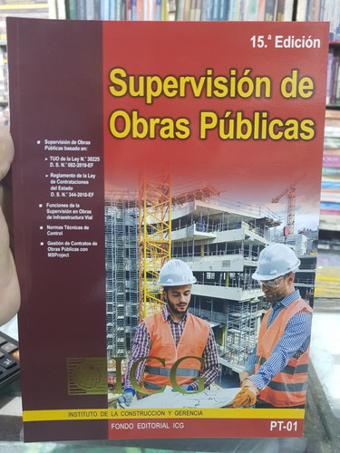 Libro Supervisión De Obras Públicas Icg 14 Edición 