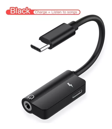 Adaptador Usb C A Jack 3.5mm Con Pin De Carga Usb C Huawei