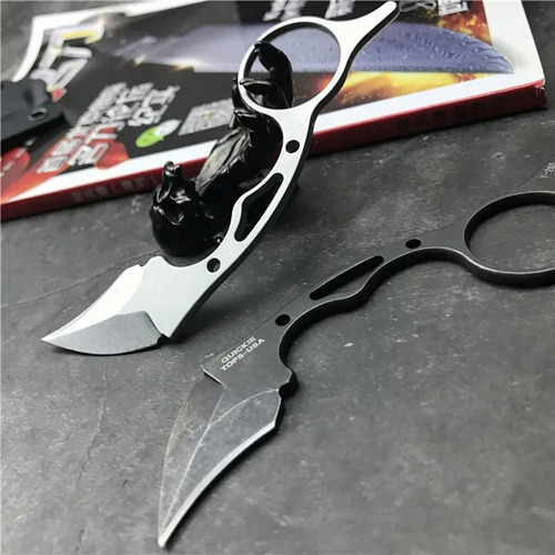 Mini Faca Karambit Full Tang Com Bainha Em Kydex