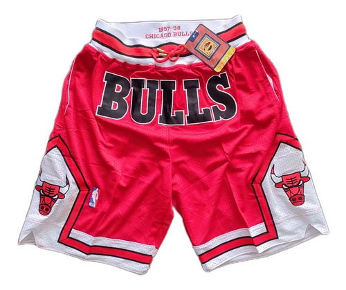 Imagen 1 de 7 de Short Bermuda Basquet Nba Chicago Bulls