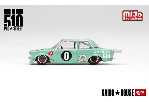 Imagem 3 de 4 de Datsun 510 Kaido House Verde Claro 2022 - 1:64 - Mini Gt