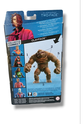Dc Multiverse Two Face Dos Caras Mattel Sin Pieza Clayface (Usado)