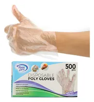 Comprar 500 Guantes Desechables Plástico Grado Alimentario 