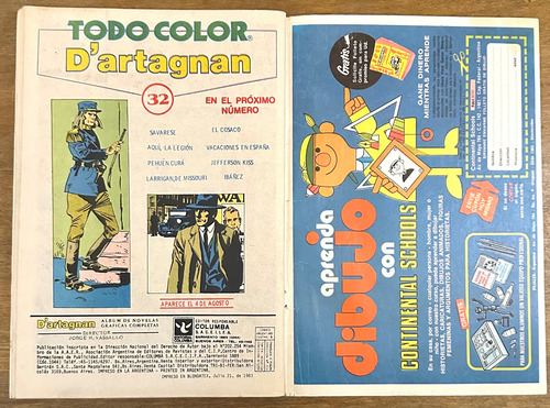 Revista Dartagnan Nro: 29 Completa De Colección Leer (Usado)