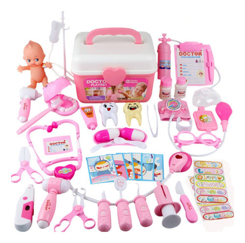44 Piece Children's Medical Toy Set With Lights